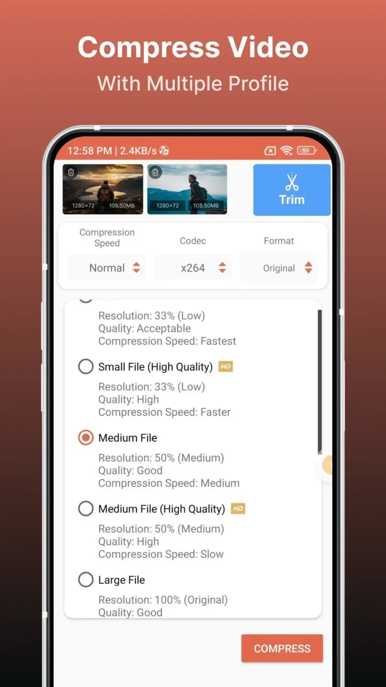 Video Compressor MOD APK 3