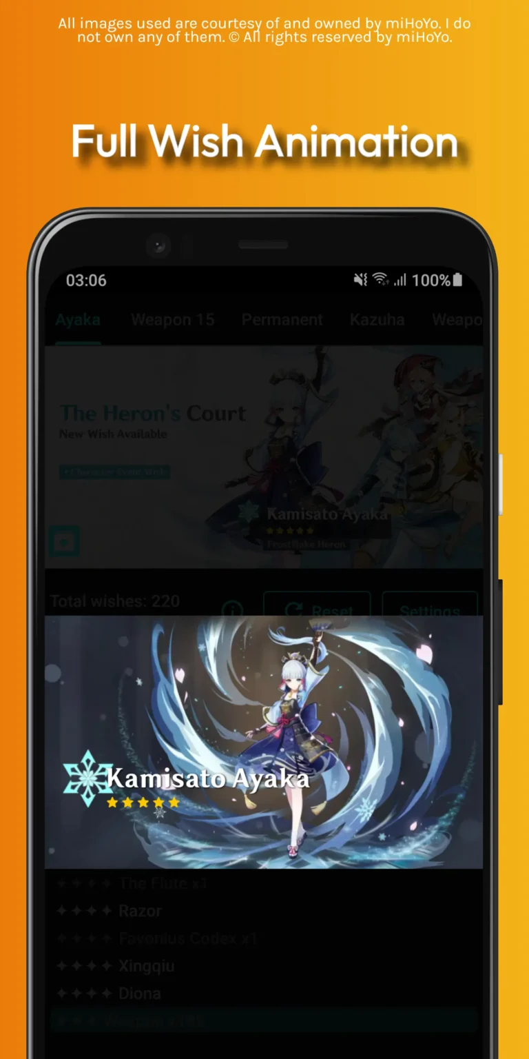 Wish Simulator For Genshin MOD APK 1