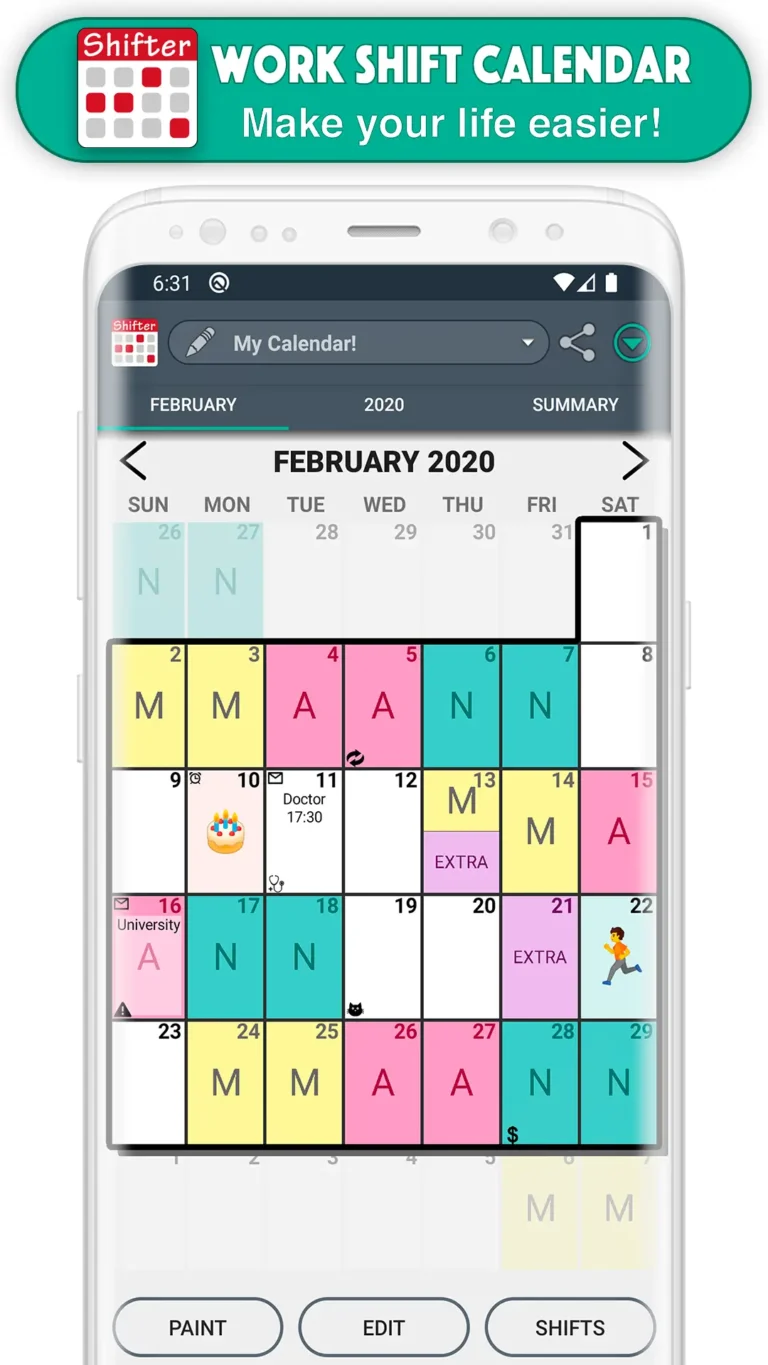 Work Shift Calendar MOD APK 2
