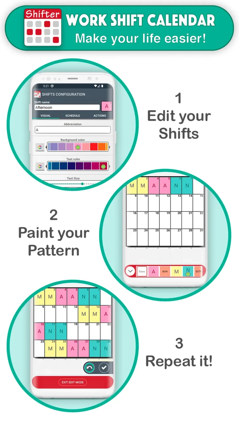 Work Shift Calendar MOD APK 3