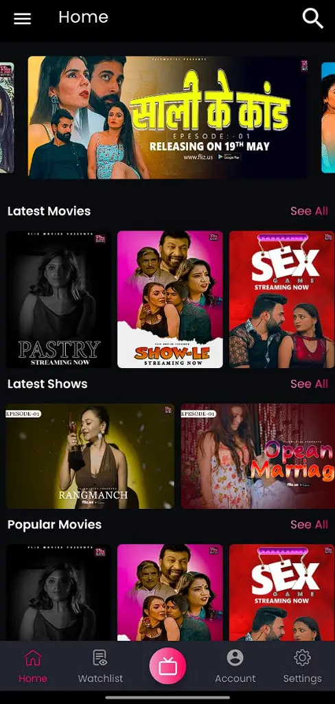 18+ Fliz Movies APK 1